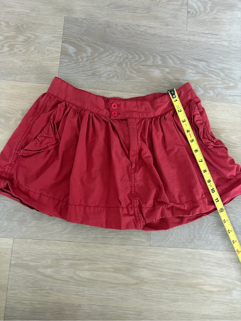 BDG Red Bubble Mini Skirt Size M - Picture 4 of 5